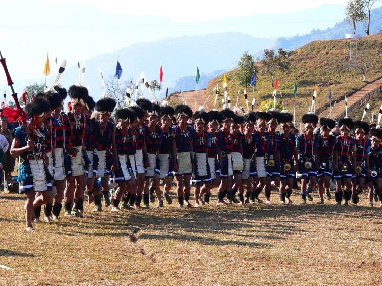 Naga Traditional Dancing group picture